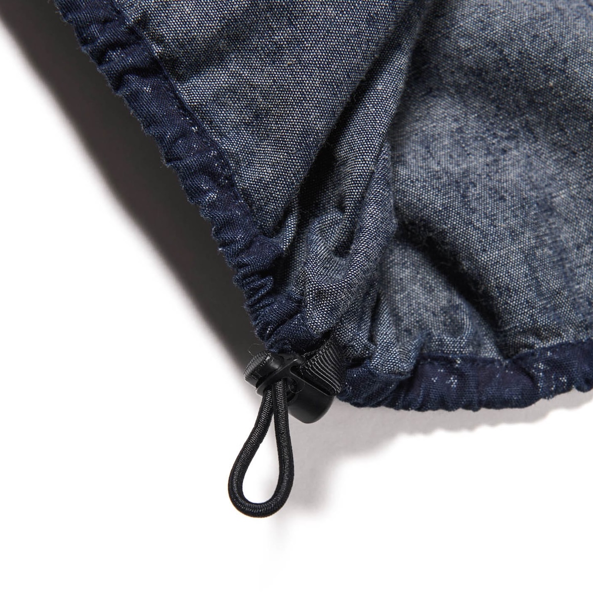 uniform experiment / INDIGO PRINT S/S FISHING SHIRT (Navy)裾